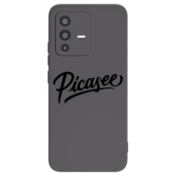 Picasee Vivo V23 5G Hülle - Schwarzes Silikon - Picasee - old logo - black