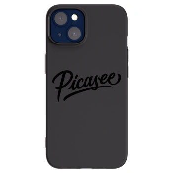 Picasee Apple iPhone 14 Hülle - Schwarzes Silikon - Picasee - old logo - black