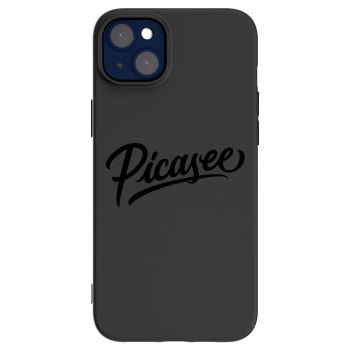 Picasee Apple iPhone 14 Plus Hülle - Schwarzes Silikon - Picasee - old logo - black