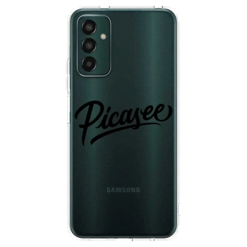 Picasee Samsung Galaxy M13 M135F Hülle - Transparentes Silikon - Picasee - old logo - black