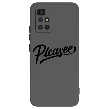 Picasee Xiaomi Redmi 10 (2022) Hülle - Schwarzes Silikon - Picasee - old logo - black