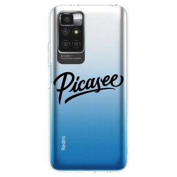 Picasee Xiaomi Redmi 10 (2022) Hülle - Transparentes Silikon - Picasee - old logo - black