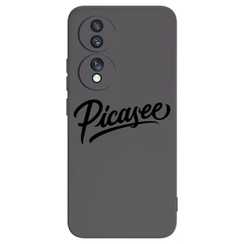 Picasee Honor 70 Hülle - Schwarzes Silikon - Picasee - old logo - black