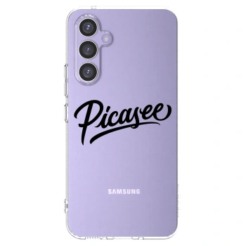 Picasee Samsung Galaxy A54 5G A546B Hülle - Transparentes Silikon - Picasee - old logo - black
