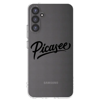 Picasee Samsung Galaxy A34 5G A346B Hülle - Transparentes Silikon - Picasee - old logo - black