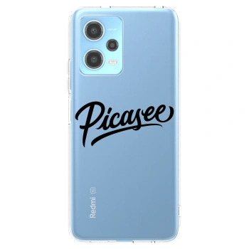 Picasee Xiaomi Redmi Note 12 5G Hülle - Transparentes Silikon - Picasee - old logo - black