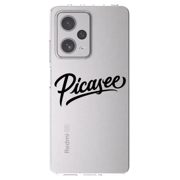 Picasee Xiaomi Redmi Note 12 Pro+ 5G Hülle - Transparentes Silikon - Picasee - old logo - black