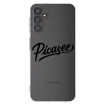 Picasee Samsung Galaxy A14 4G A145R Hülle - Transparentes Silikon - Picasee - old logo - black