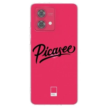 Picasee Motorola Moto G84 5G Hülle - Transparentes Silikon - Picasee - old logo - black