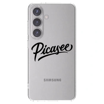 Picasee Samsung Galaxy S24 S921B 5G Hülle - Transparentes Silikon - Picasee - old logo - black
