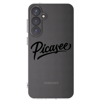 Picasee Samsung Galaxy S23 FE S711B Hülle - Transparentes Silikon - Picasee - old logo - black