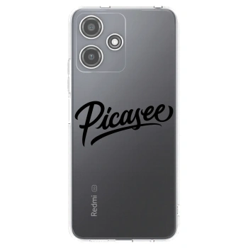 Picasee Xiaomi Redmi 12 5G Hülle - Transparentes Silikon - Picasee - old logo - black