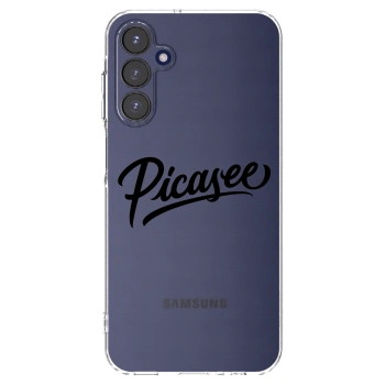 Picasee Samsung Galaxy A15 A155F 4G Hülle - Transparentes Silikon - Picasee - old logo - black