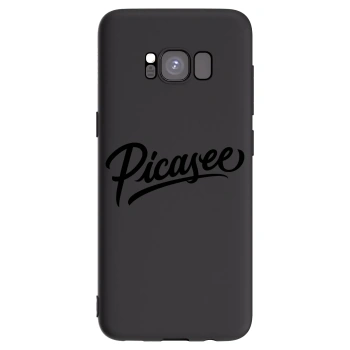 Picasee Samsung Galaxy S8 G950F Hülle - Schwarzes Silikon - Picasee - old logo - black