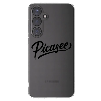 Picasee Samsung Galaxy S24 FE S721B Hülle - Transparentes Silikon - Picasee - old logo - black
