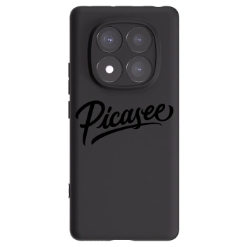 Picasee Xiaomi Redmi Note 14 Pro 5G Hülle - Schwarzes Silikon - Picasee - old logo - black