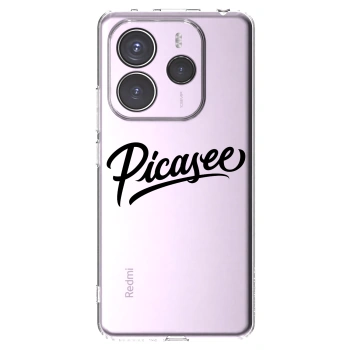 Picasee Xiaomi Redmi Note 14 5G Hülle - Transparentes Silikon - Picasee - old logo - black
