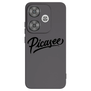 Picasee Xiaomi Poco F6 Hülle - Schwarzes Silikon - Picasee - old logo - black