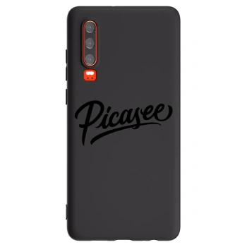 Picasee Huawei P30 Hülle - Schwarzes Silikon - Picasee - old logo - black