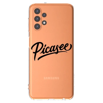 Picasee Samsung Galaxy A13 5G Hülle - Transparentes Silikon - Picasee - old logo - black