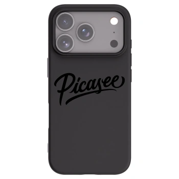 Picasee Apple iPhone 17 Pro Hülle - Schwarzes Silikon - Picasee - old logo - black