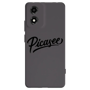 Picasee Motorola Moto E14 Hülle - Schwarzes Silikon - Picasee - old logo - black