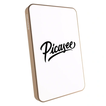 Powerbank mit MagSafe 5 000 mAh Golden - Picasee - old logo - black