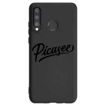 Picasee Huawei P30 Lite Hülle - Schwarzes Silikon - Picasee - old logo - black