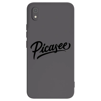 Picasee Xiaomi Redmi 7A Hülle - Schwarzes Silikon - Picasee - old logo - black