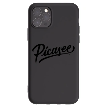 Picasee Apple iPhone 11 Pro Hülle - Schwarzes Silikon - Picasee - old logo - black