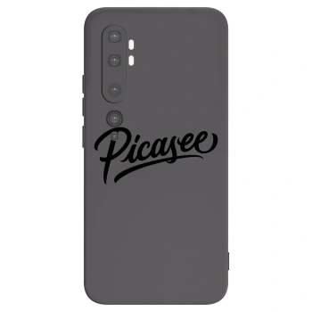 Picasee Xiaomi Mi Note 10 (Pro) Hülle - Schwarzes Silikon - Picasee - old logo - black