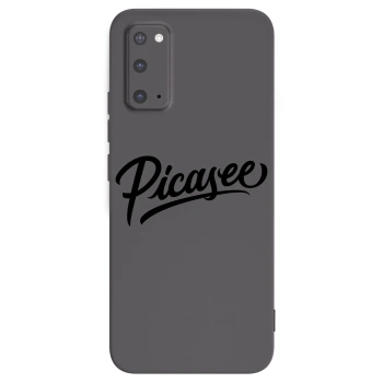 Picasee Samsung Galaxy S20 G980F Hülle - Schwarzes Silikon - Picasee - old logo - black