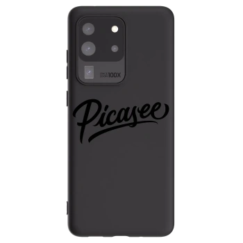 Picasee Samsung Galaxy S20 Ultra 5G G988F Hülle - Schwarzes Silikon - Picasee - old logo - black