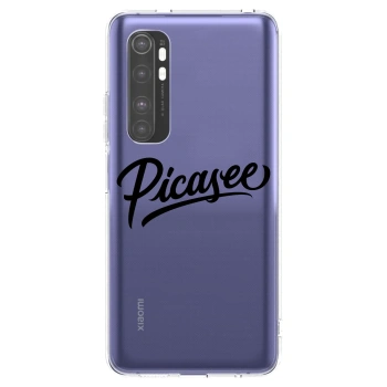 Picasee Xiaomi Mi Note 10 Lite Hülle - Transparentes Silikon - Picasee - old logo - black