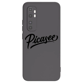 Picasee Xiaomi Mi Note 10 Lite Hülle - Schwarzes Silikon - Picasee - old logo - black