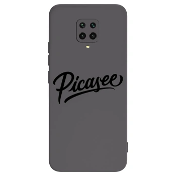 Picasee Xiaomi Redmi Note 9S Hülle - Schwarzes Silikon - Picasee - old logo - black