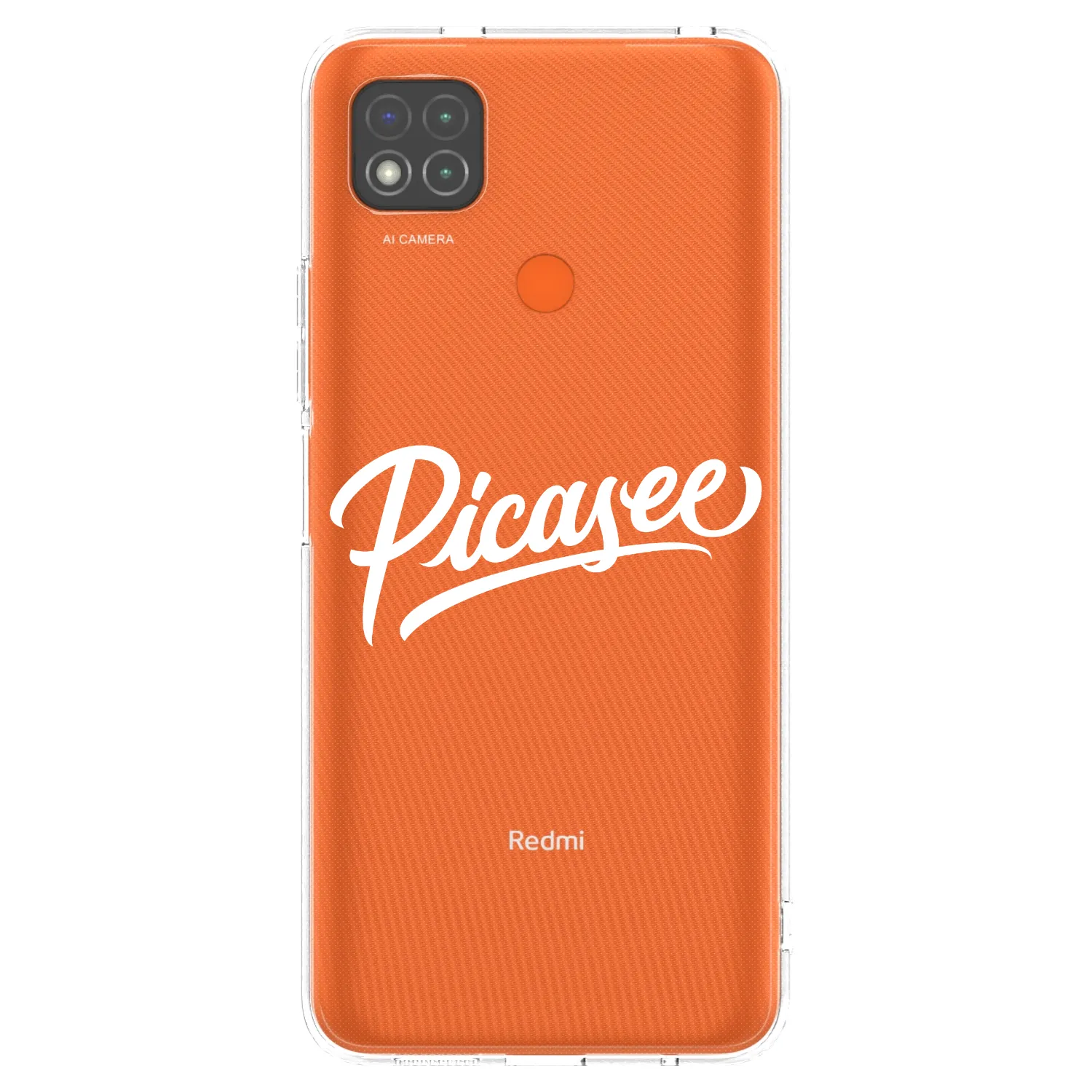 Picasee Xiaomi Redmi 9C Hülle - Transparentes Silikon - Picasee - old logo - white