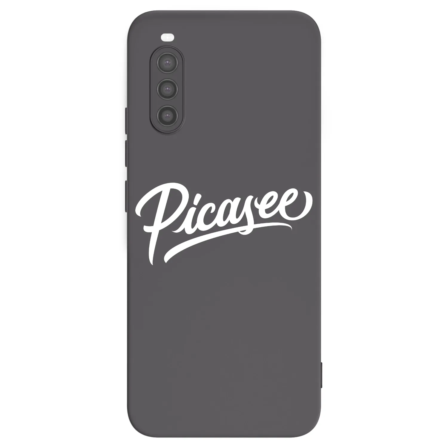 Picasee Sony Xperia 10 II Hülle - Schwarzes Silikon - Picasee - old logo - white