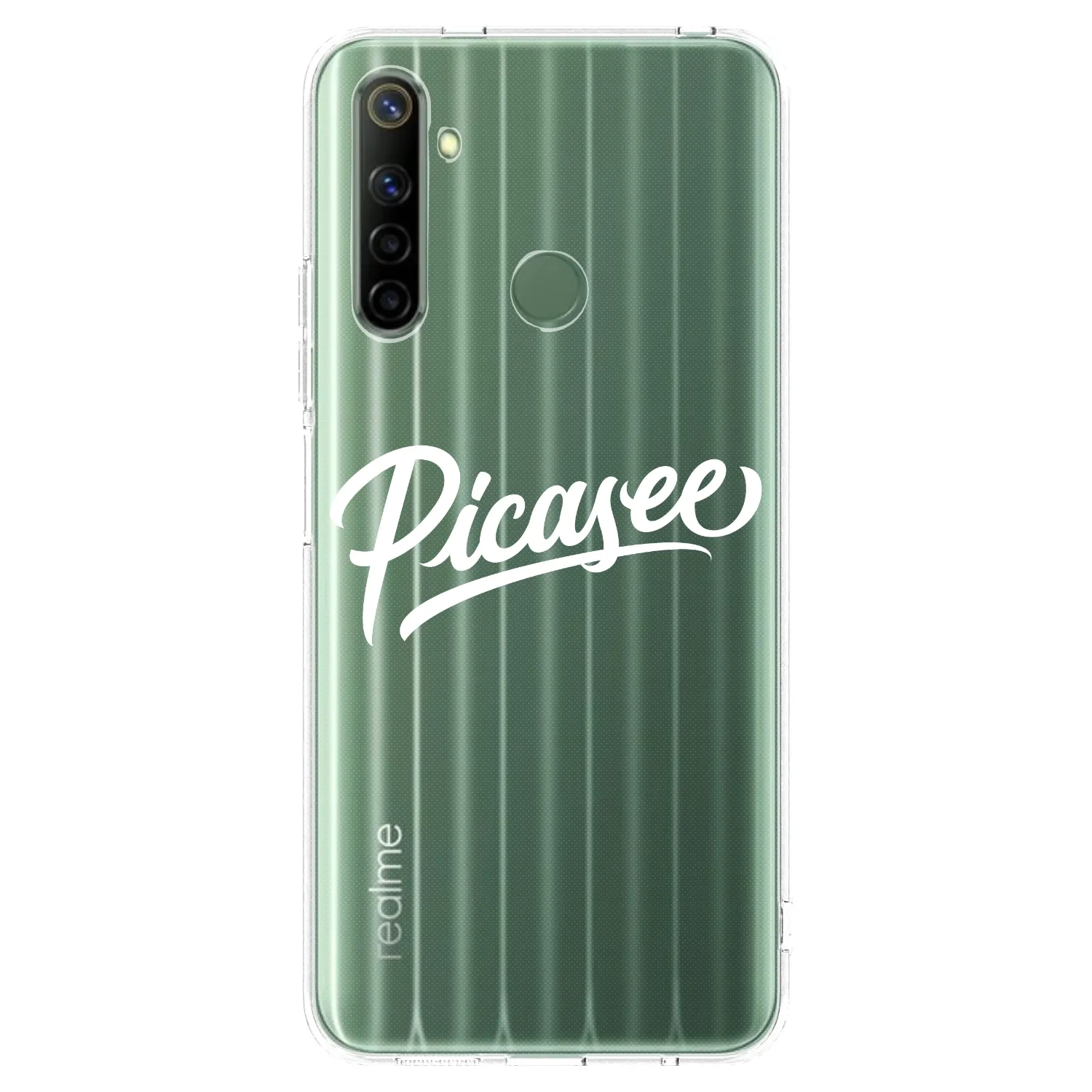 Picasee Realme 6i Hülle - Transparentes Silikon - Picasee - old logo - white