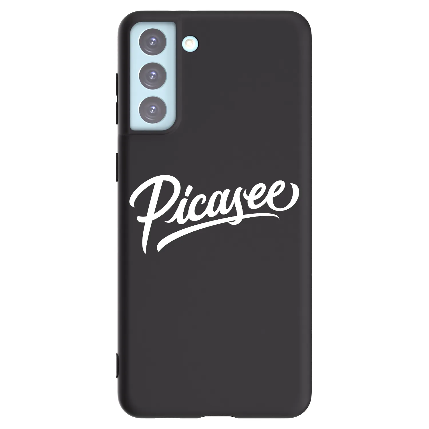 Picasee Samsung Galaxy S21+ 5G G996F Hülle - Schwarzes Silikon - Picasee - old logo - white