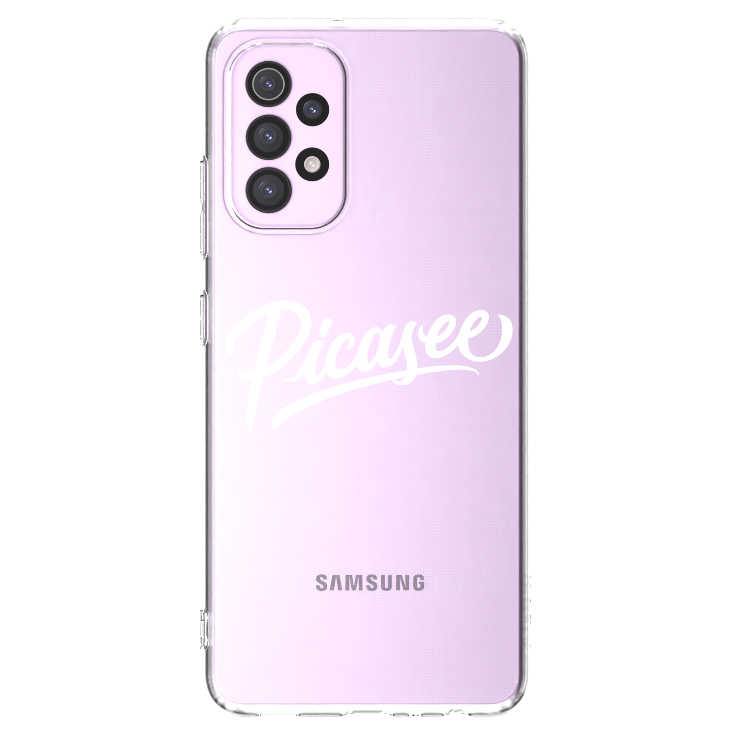 Picasee Samsung Galaxy A32 5G A326B Hülle - Transparentes Silikon - Picasee - old logo - white