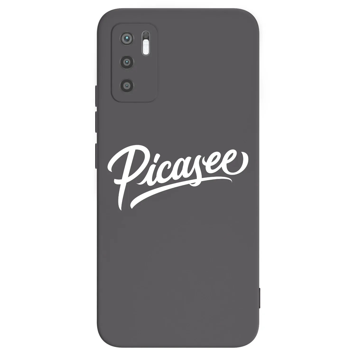 Picasee Xiaomi Redmi Note 10 5G Hülle - Schwarzes Silikon - Picasee - old logo - white