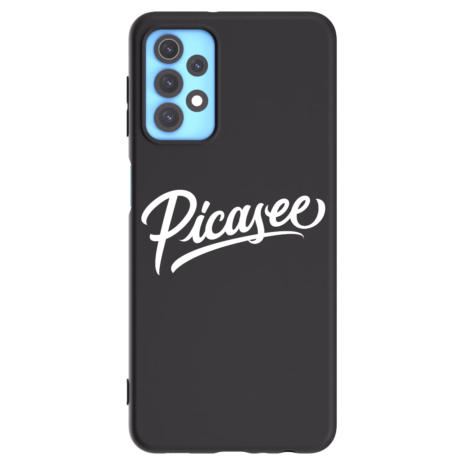 Picasee Samsung Galaxy A32 4G SM-A325F Hülle - Schwarzes Silikon - Picasee - old logo - white