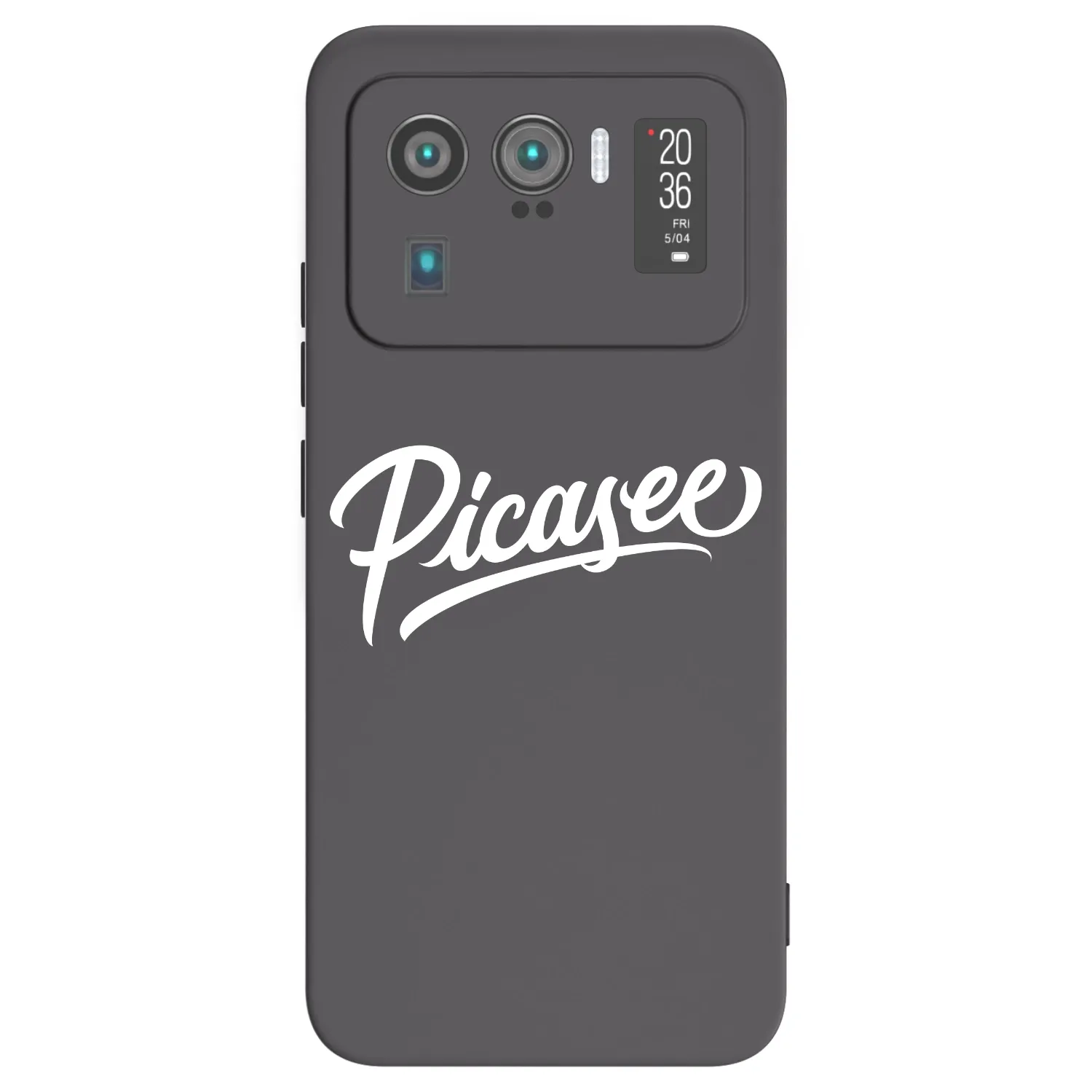 Picasee Xiaomi Mi 11 Ultra Hülle - Schwarzes Silikon - Picasee - old logo - white
