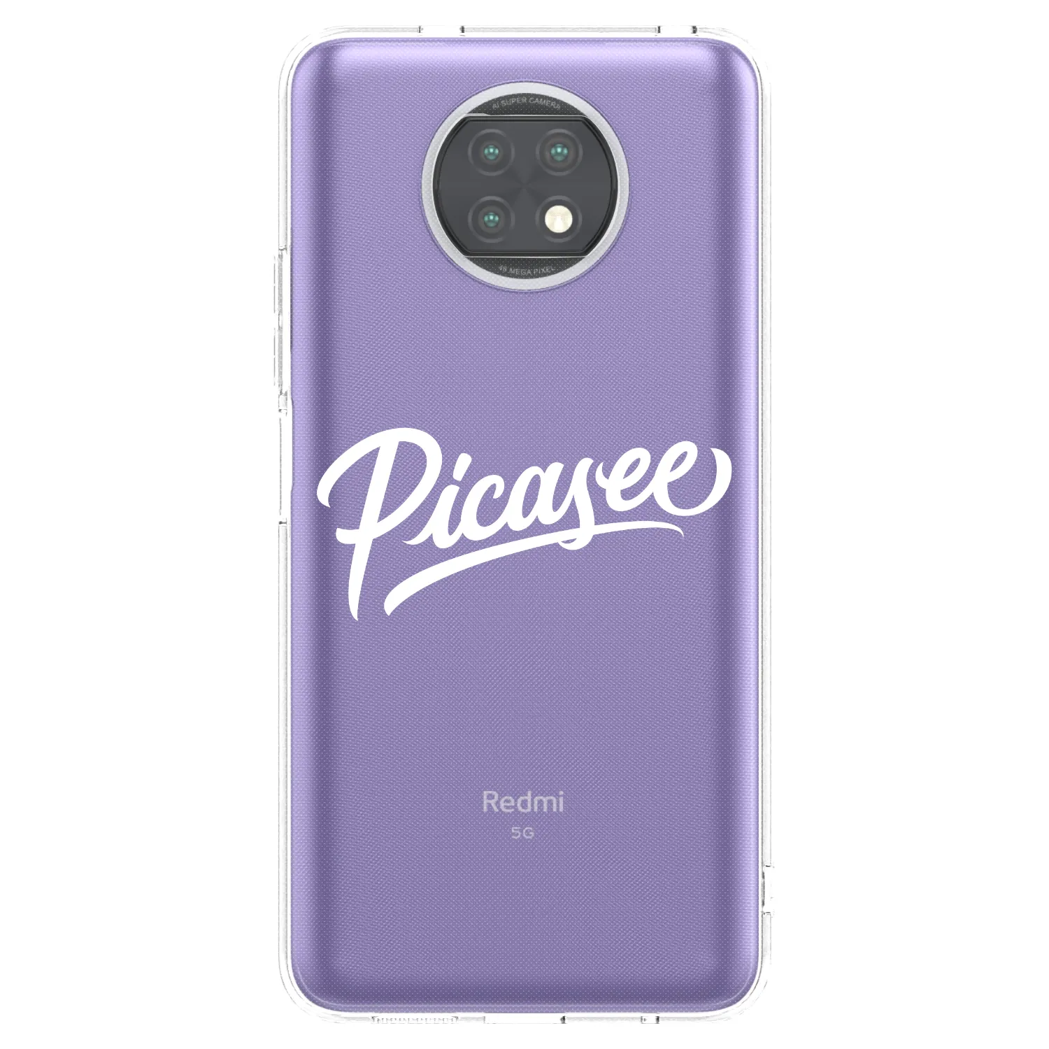Picasee Xiaomi Redmi Note 9T Hülle - Transparentes Silikon - Picasee - old logo - white
