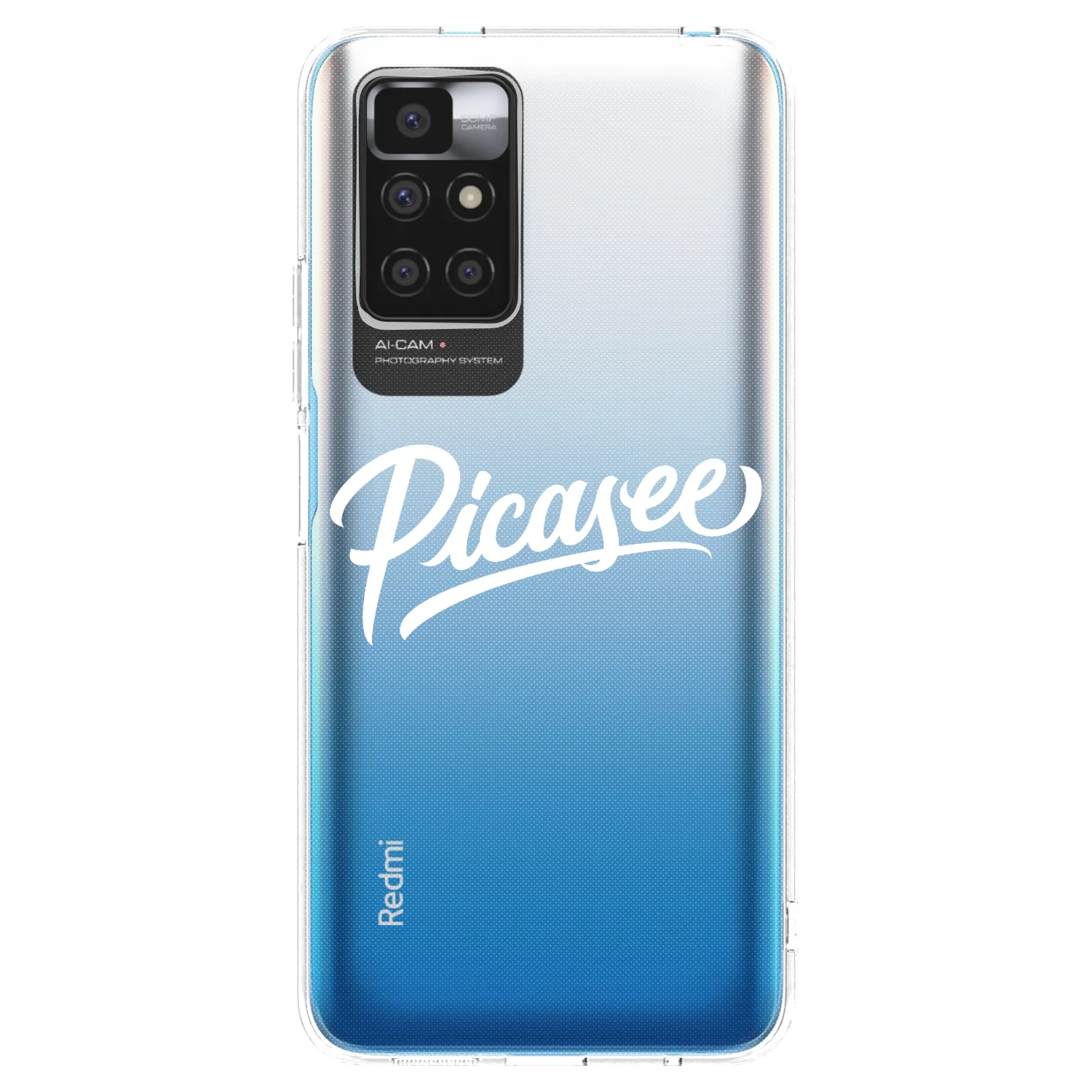 Picasee Xiaomi Redmi 10 Hülle - Transparentes Silikon - Picasee - old logo - white