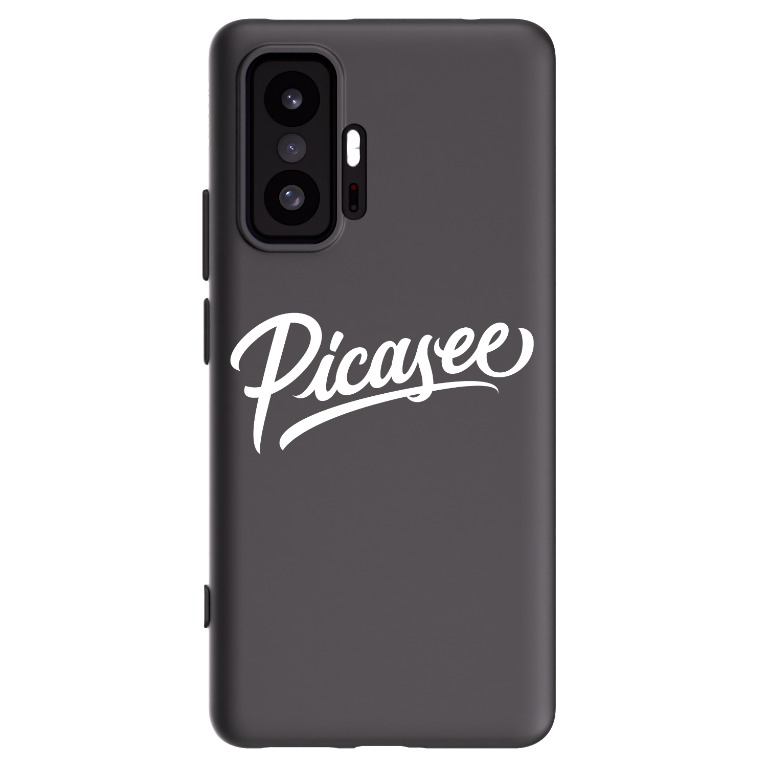 Picasee Xiaomi 11T Hülle - Schwarzes Silikon - Picasee - old logo - white