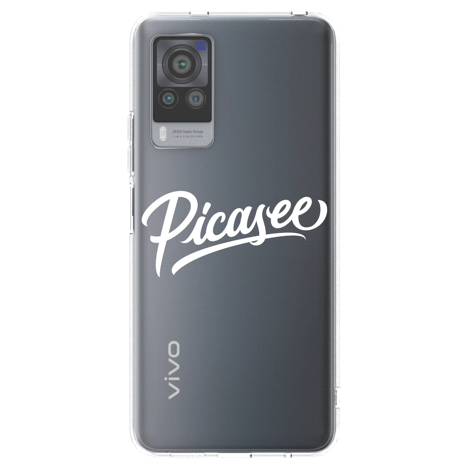 Picasee Vivo X60 Pro 5G Hülle - Transparentes Silikon - Picasee - old logo - white
