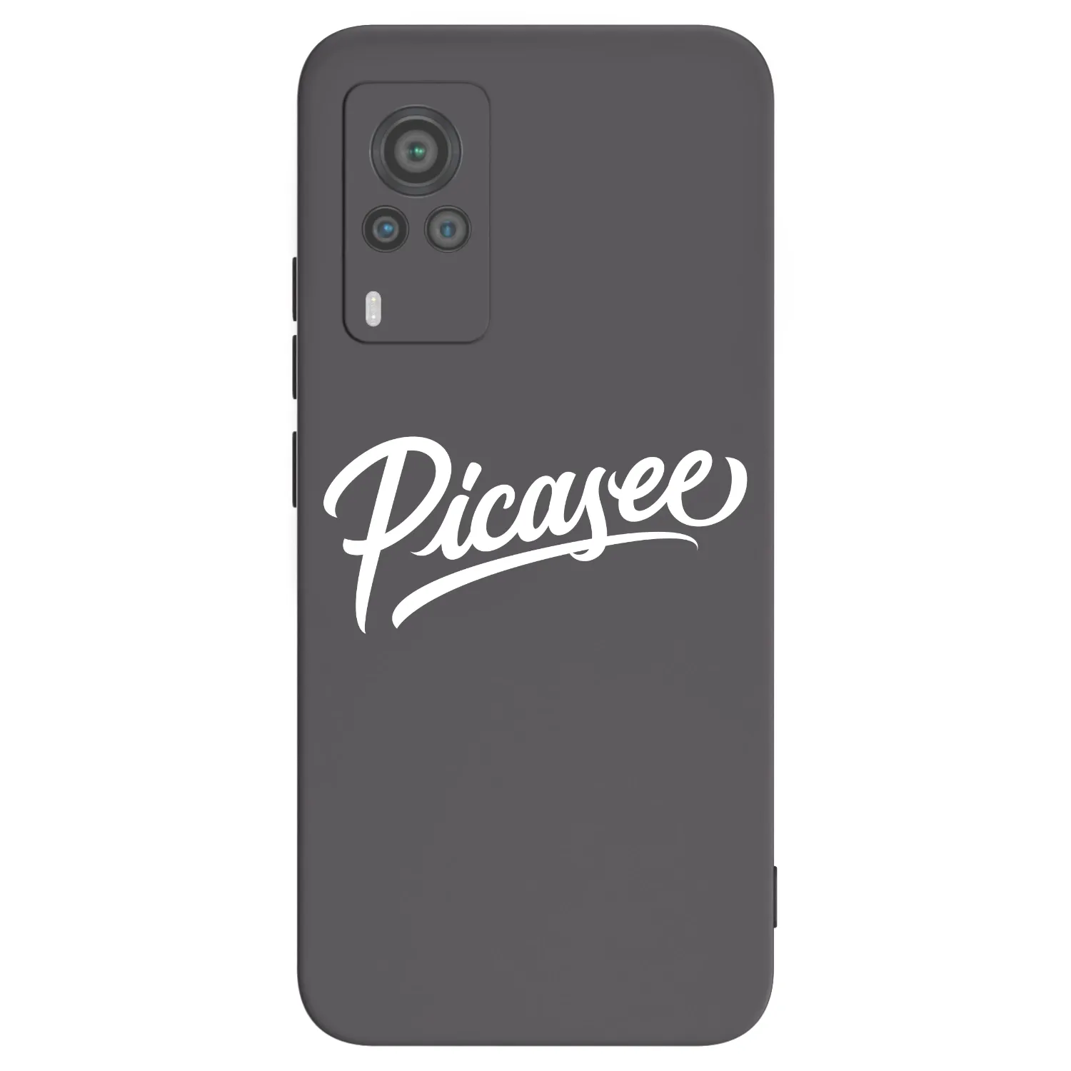 Picasee Vivo X60 Pro 5G Hülle - Schwarzes Silikon - Picasee - old logo - white