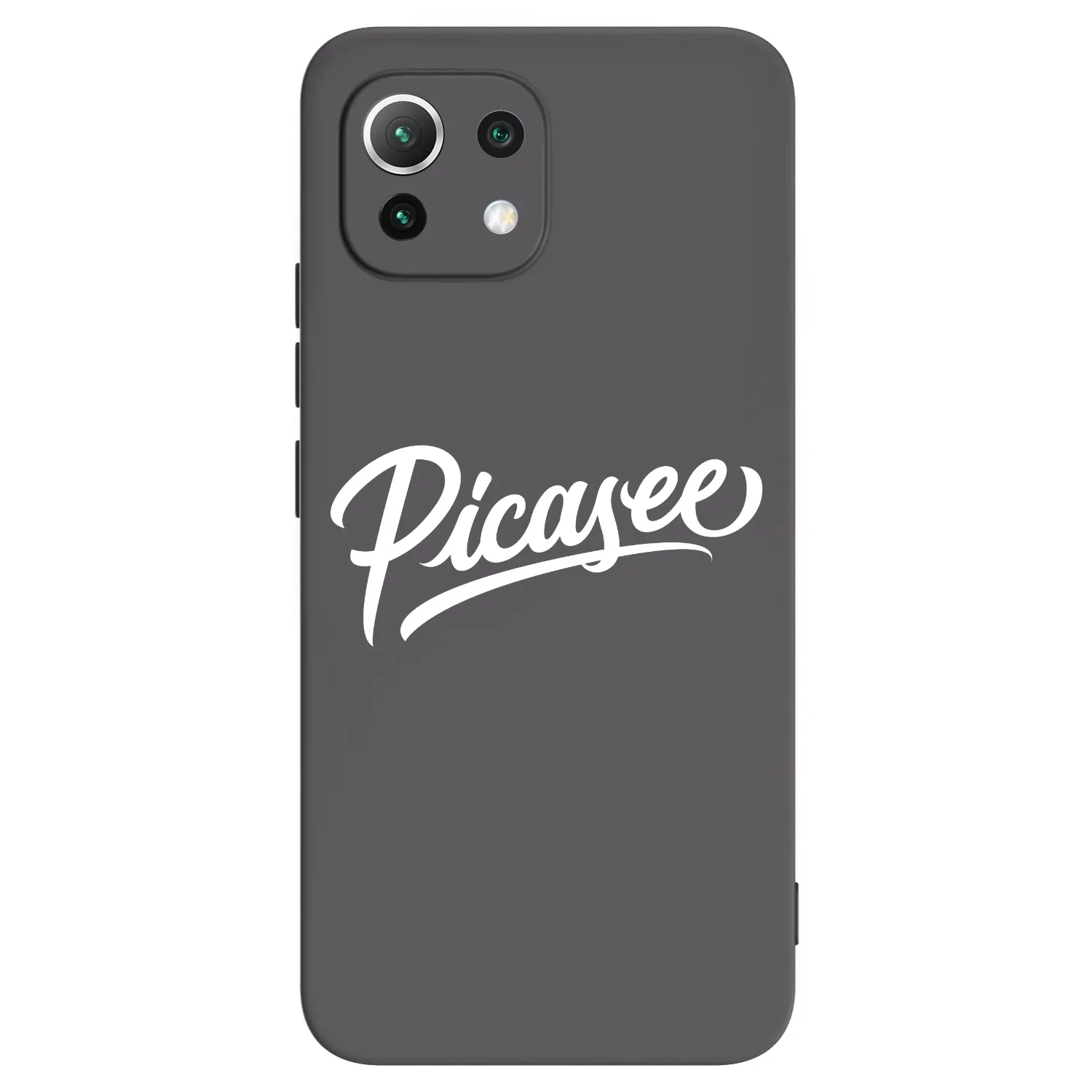 Picasee Xiaomi 11 Lite 5G NE Hülle - Schwarzes Silikon - Picasee - old logo - white